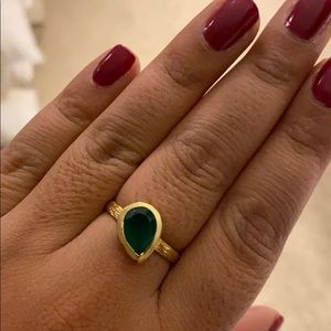Gold and Green Ring